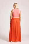 Alegria Spliced Maxi Dress - Cameo/Coral Dress Eb & Ive 