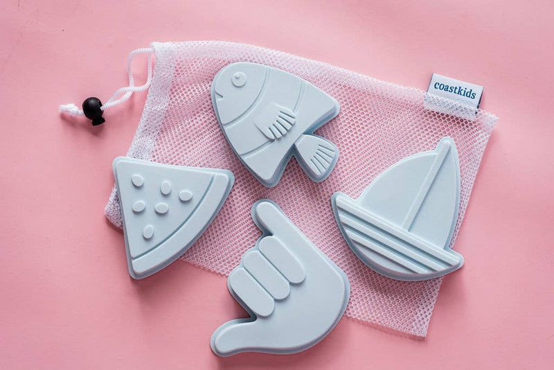 Shelly Beach Sand Moulds: Rose Pink Coast Kids 