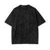 Flaming Love Oversized Tee - Black Tee Maku 