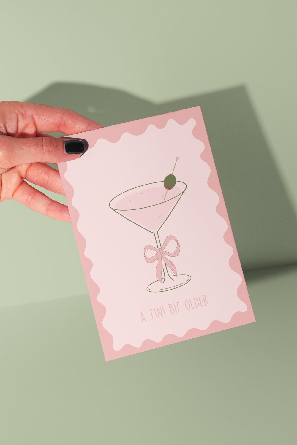 A Tini Bit Older Wavy Pink | BIRTHDAY CARD From Rosalie 