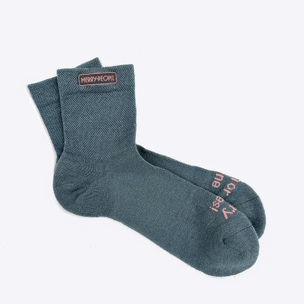 Merry People Crew Socks - Slate Socks Merry People 