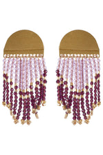 Muse Earring - Lilac Bead Earrings Isle Of Mine 