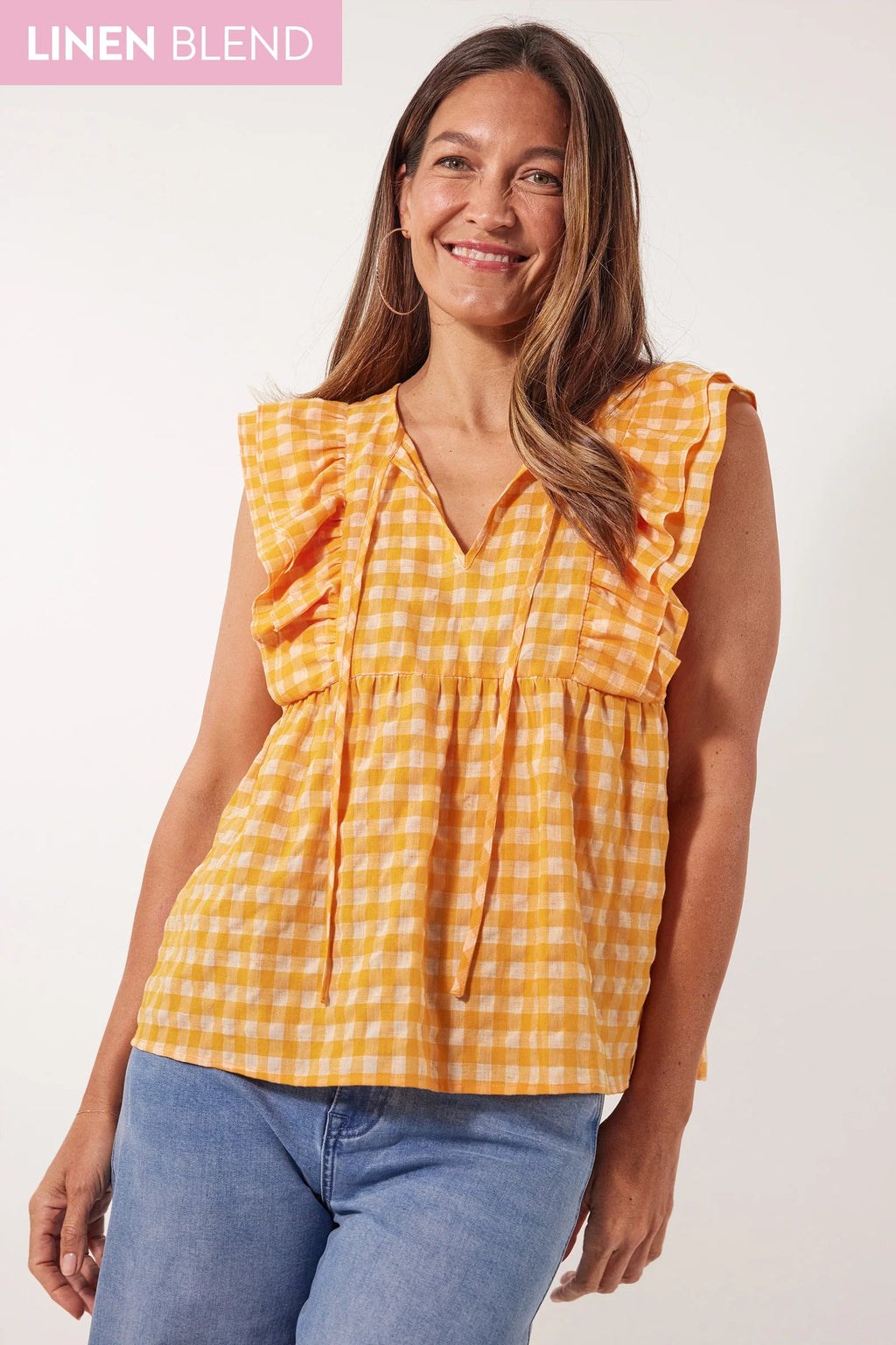 Alfresco Frill Top - Sunrise Top Isle Of Mine 