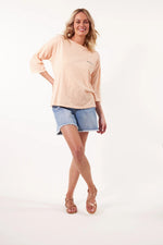Tisane Stripe Tshirt - Sherbet Top Isle Of Mine 