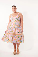 Flora Tank Dress - Sunset Hydrangea Dress Isle Of Mine 
