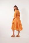 Soiree Tie Dress - Tangelo Dress Isle Of Mine 