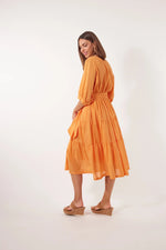 Soiree Tie Dress - Tangelo Dress Isle Of Mine 