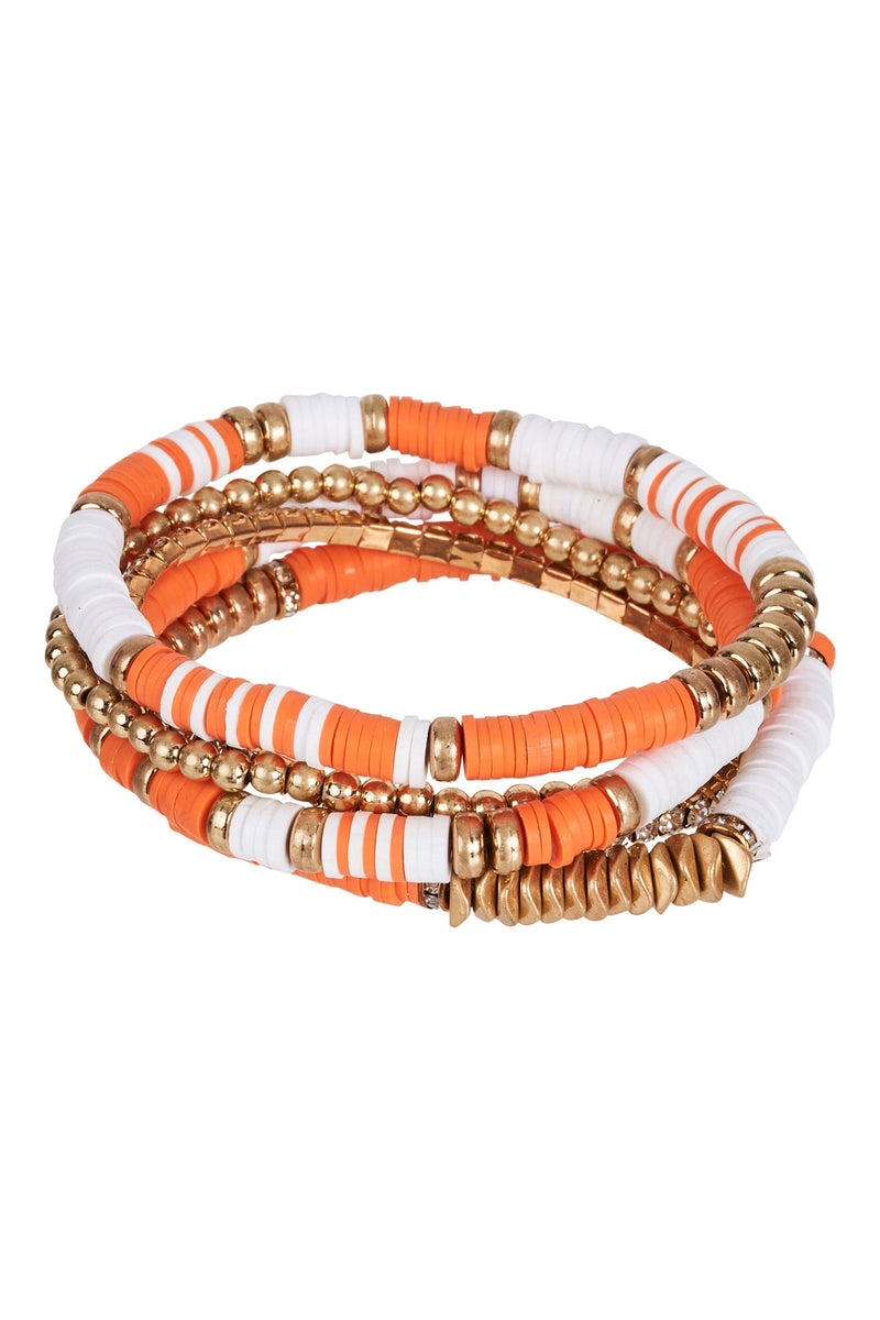 Posy Bracelet Earrings Eb & Ive Tangelo 