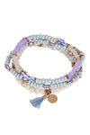 Posy Bracelet Earrings Eb & Ive Lilac 