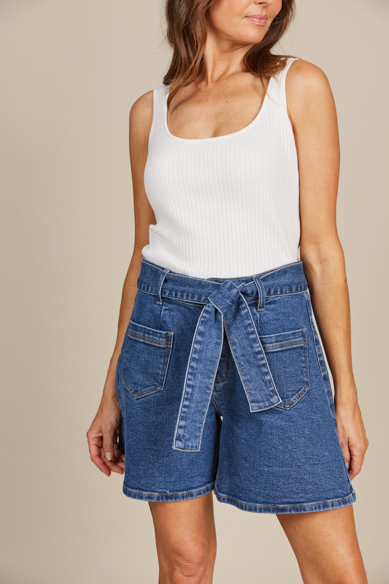 Margot Denim Short - Denim Shorts Isle Of Mine 