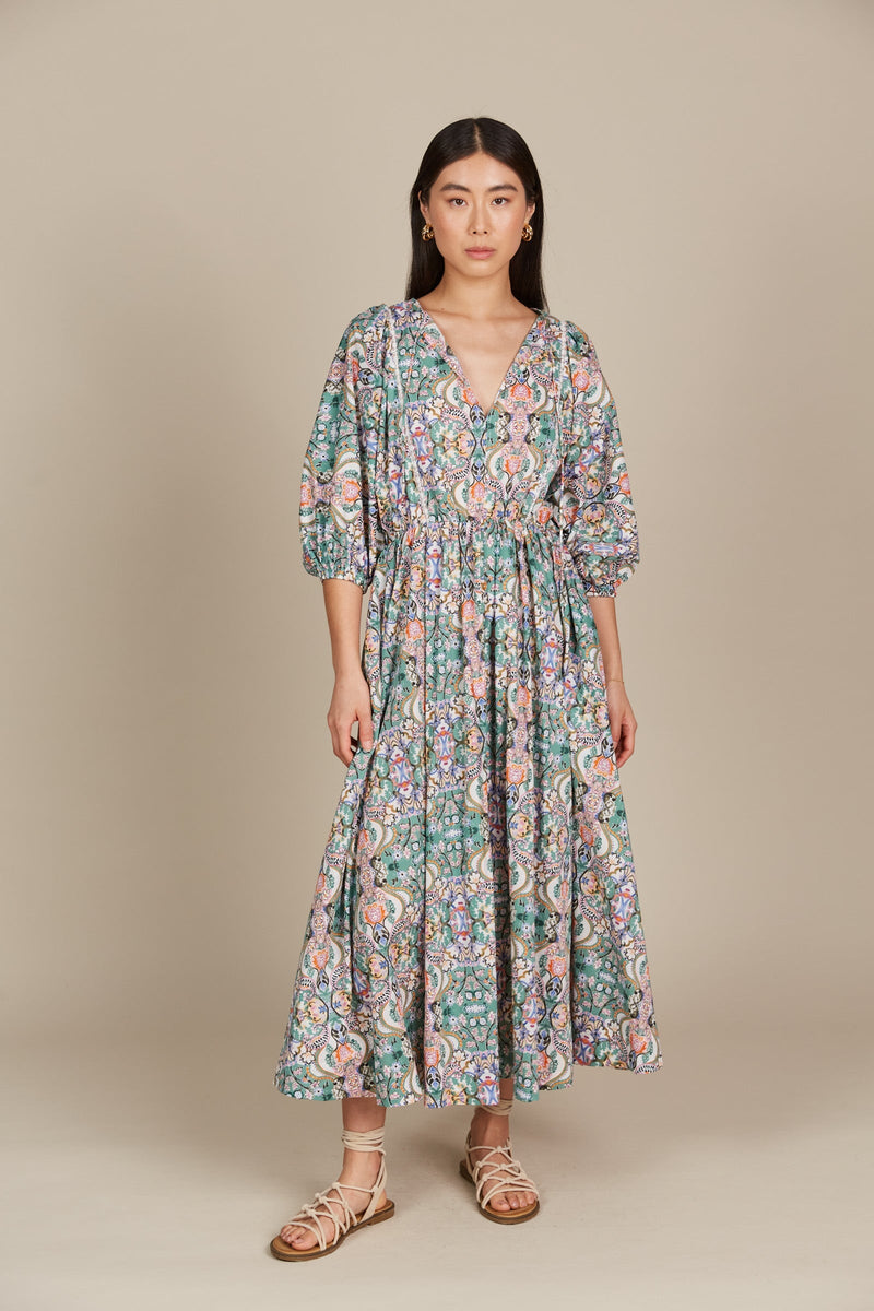 Remi Maxi - Lotus Fleuron Dress Isle Of Mine 