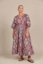 Remi Maxi - Olive Fleuron Dress Isle Of Mine 