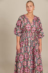 Remi Maxi - Olive Fleuron Dress Isle Of Mine 