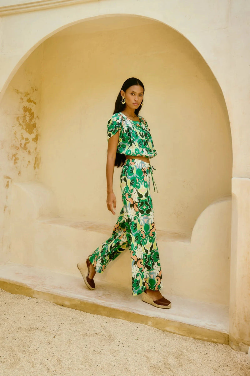 Aurora Pant - Paisley Pants Isle Of Mine 