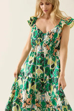 Aurora Frill Tank Dress - Paisley Dress Isle Of Mine 