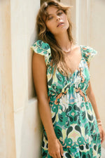 Aurora Frill Tank Dress - Paisley Dress Isle Of Mine 
