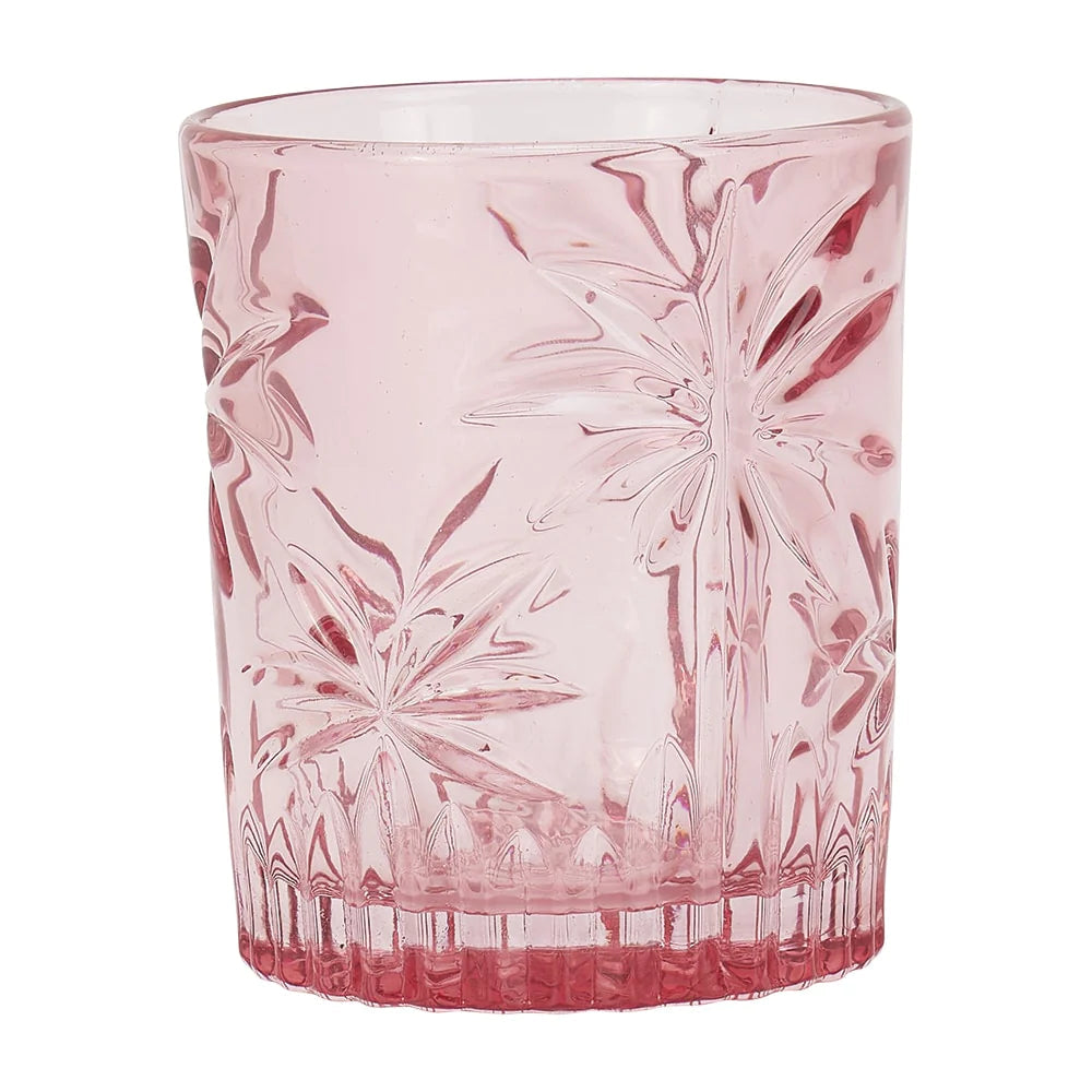 PALM TUMBLER - PINK 4pc Annabel Trends 