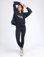 Interval Crew Navy With Peach Jumper Foxwood 
