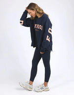 Interval Crew Navy With Peach Jumper Foxwood 