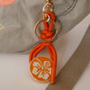 Hibiscus Bag Charm Keychain cai & jo 