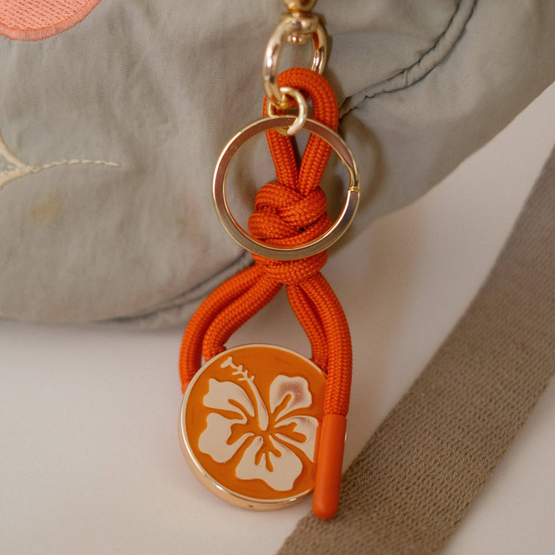 Hibiscus Bag Charm Keychain cai & jo 