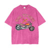 Ride Till Death Oversized Tee - Pink Tee Maku 