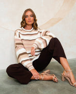 Sweet Treat Sweater - Coffee Knit Ebby & I 