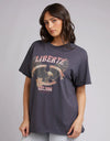 Loyal Tee - Washed Black Tee All About Eve 