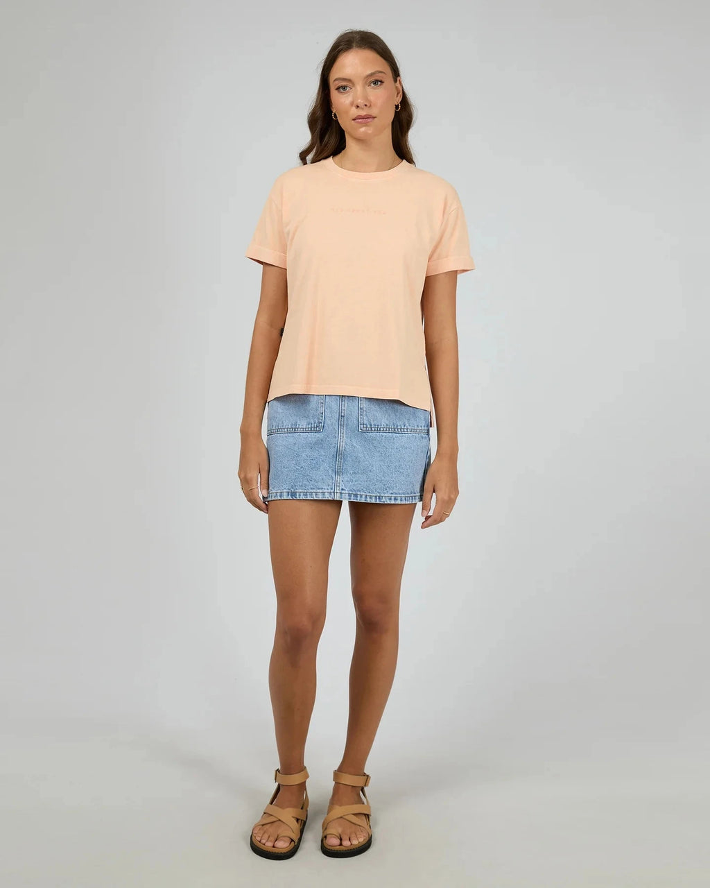 AAE Washed Tee - Orange Tee All About Eve 