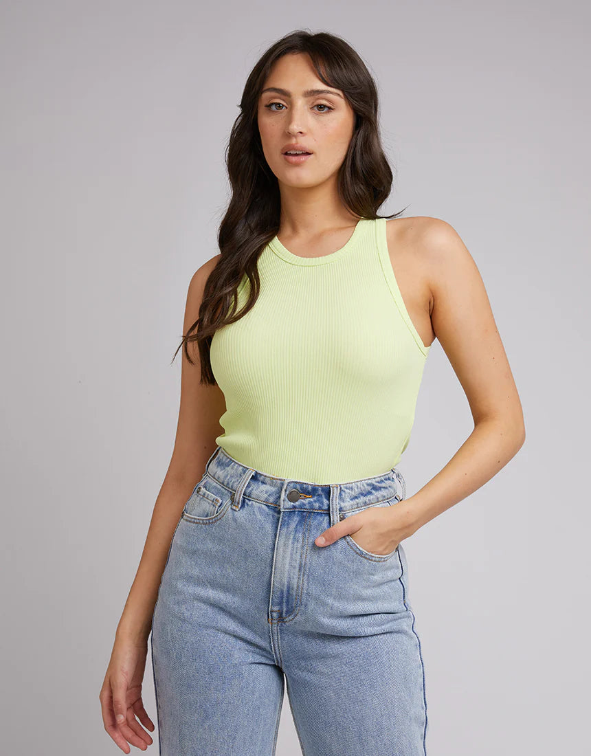 Eve Rib Baby Tank - Green Tshirt All About Eve 