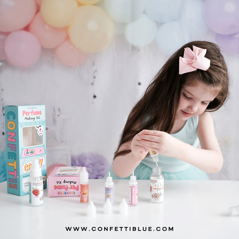 Candy Scented Perfume Making Kit Confetti Blue 