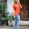 Jane Scoop Top - Rust Shirts & Tops Boho Australia 