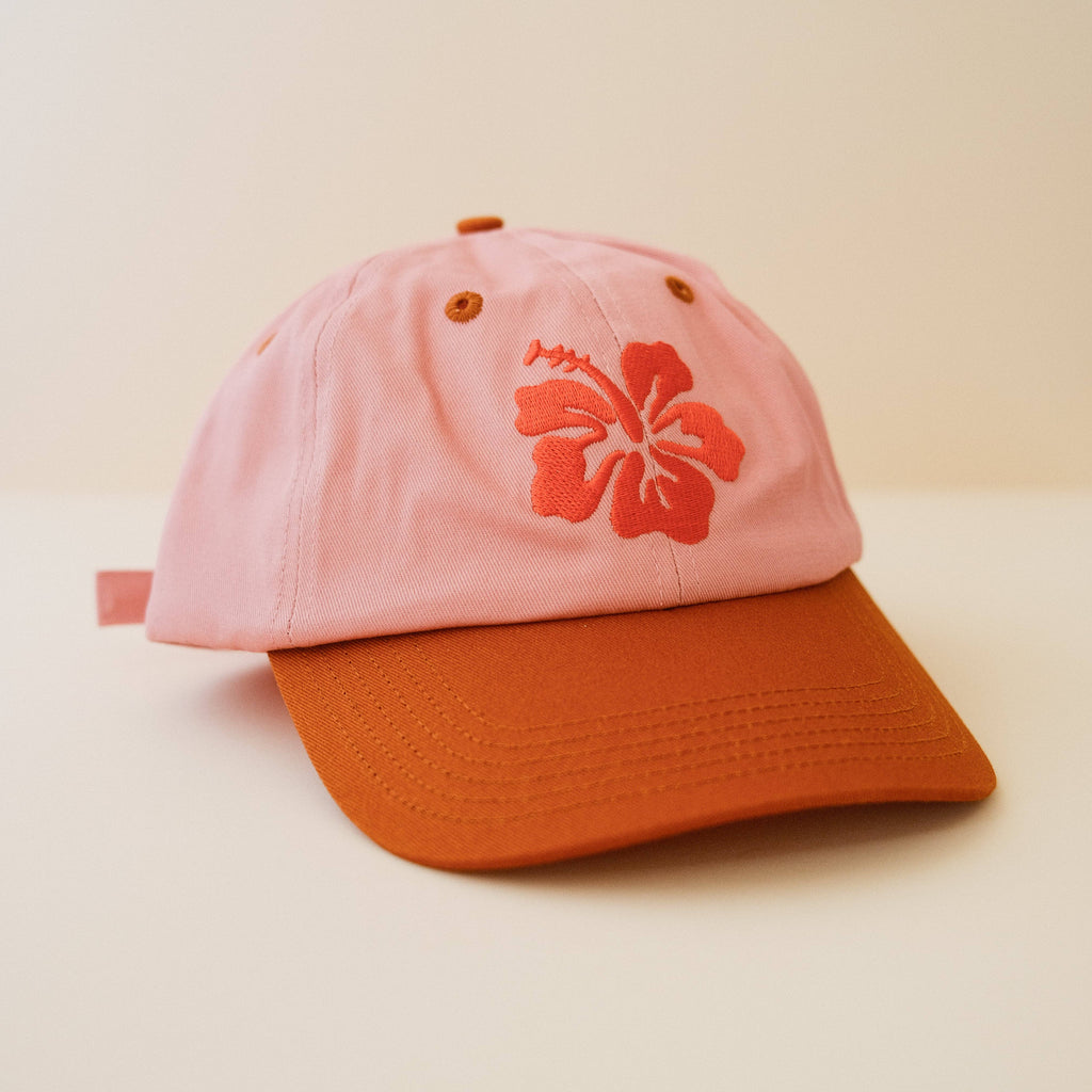 Hibiscus embroidered cap cai & jo 