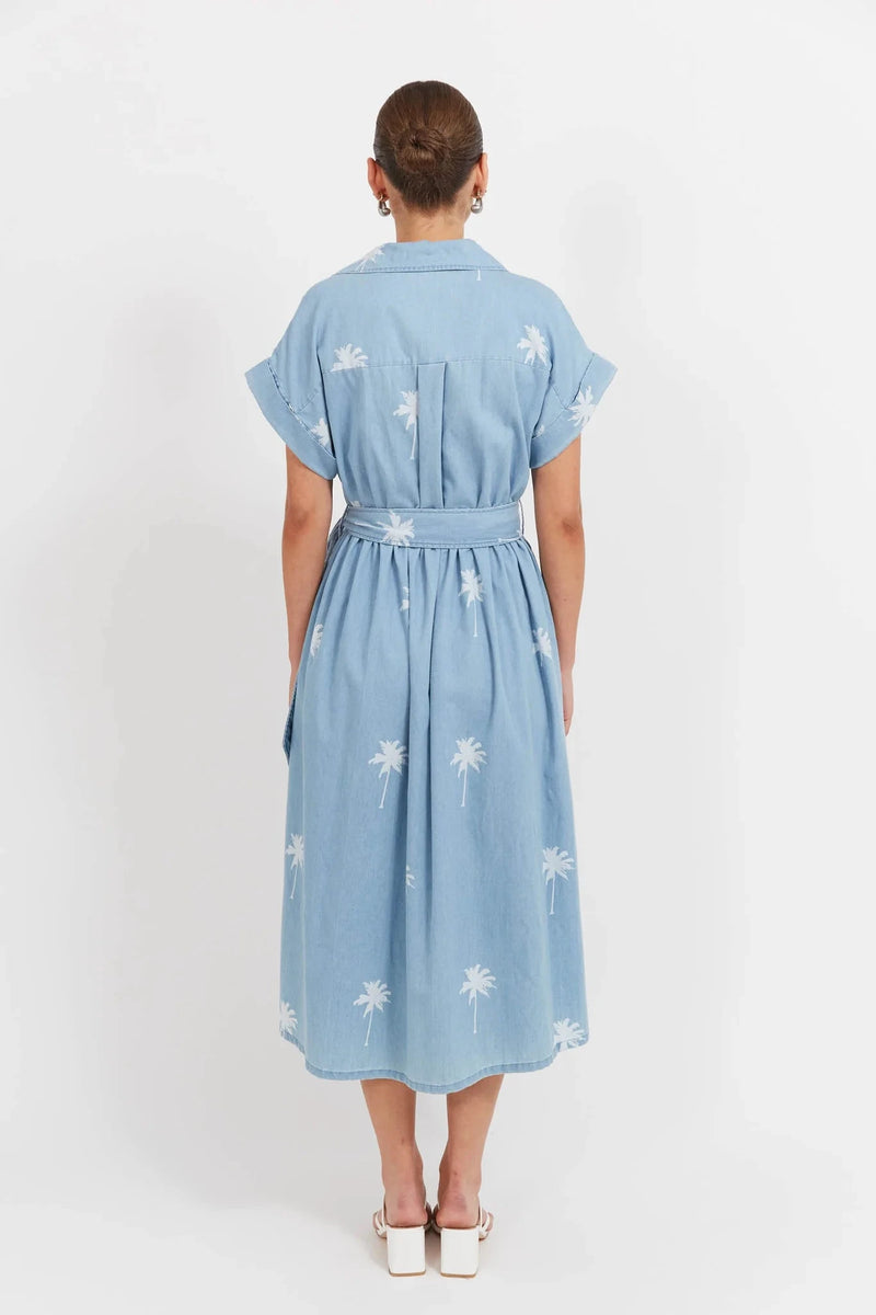 Montego Denim Shirt Dress - Safira Dress Haven 