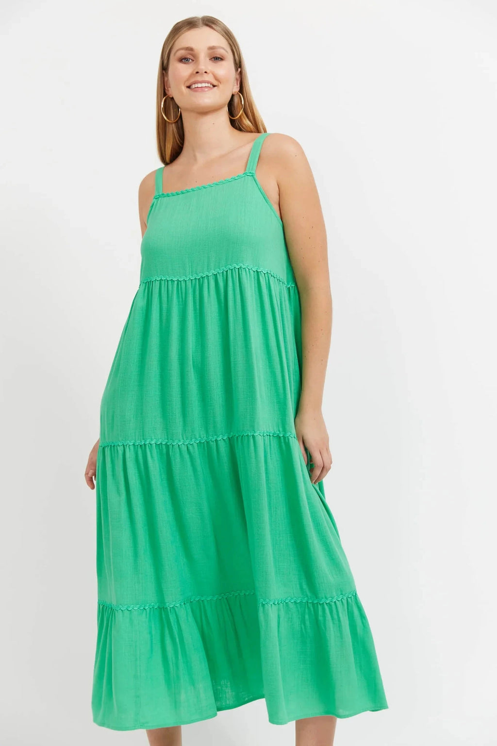 Haiti Tank Maxi Dress - Green Dress Haven 