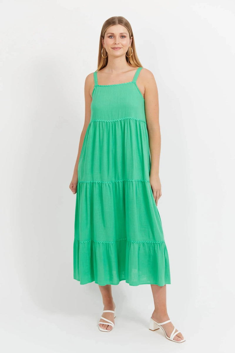 Haiti Tank Maxi Dress - Green Dress Haven 