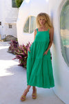 Haiti Tank Maxi Dress - Green Dress Haven 