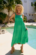 Haiti Tank Maxi Dress - Green Dress Haven 