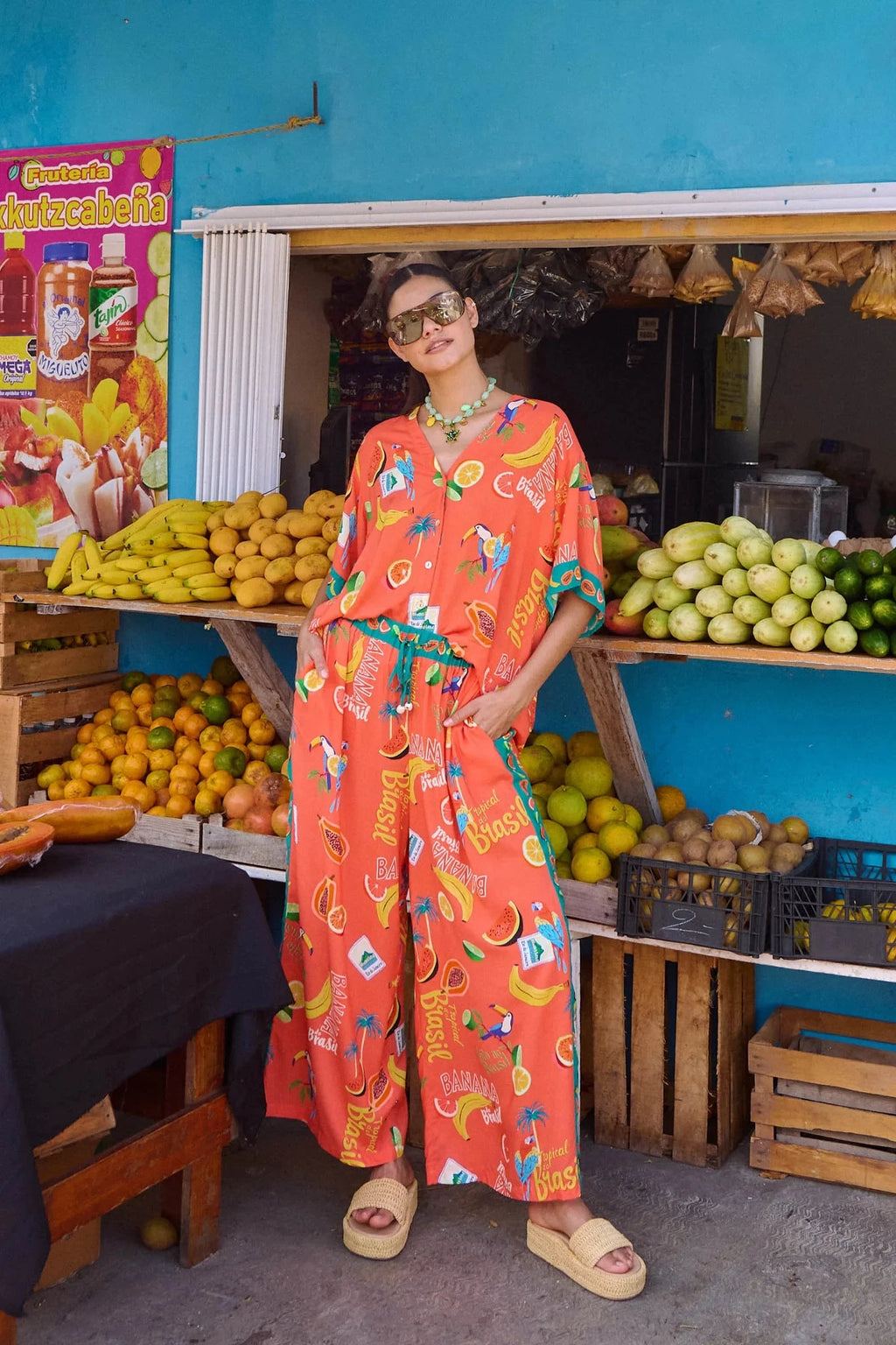 Cabana Pant - Brasil Coral Dress Haven 