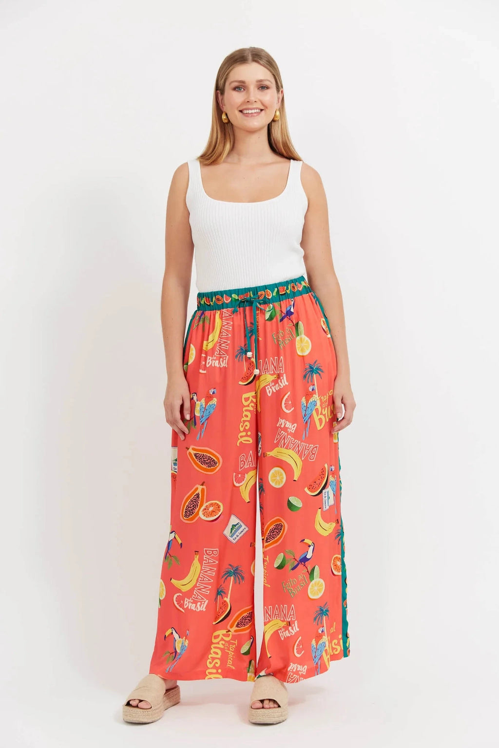 Cabana Pant - Brasil Coral Dress Haven 
