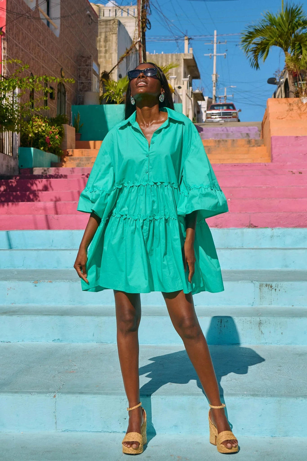 Brasilia Relaxed Dress - Mint Dress Haven 