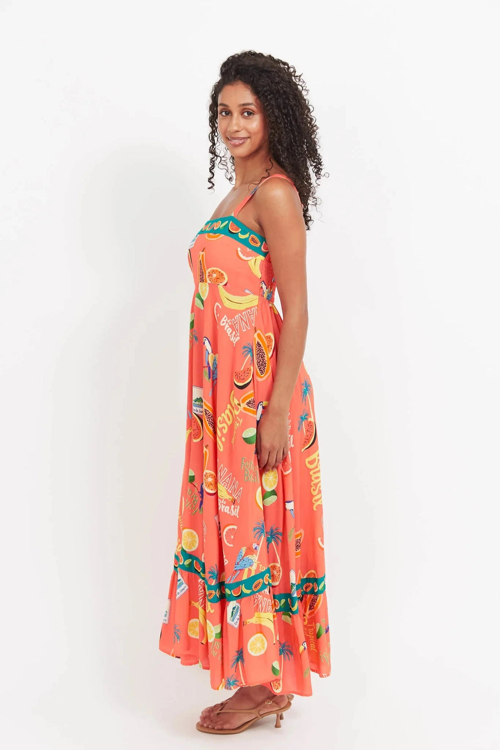 Cabana Tank Maxi Dress - Brasil Coral Dress Haven 