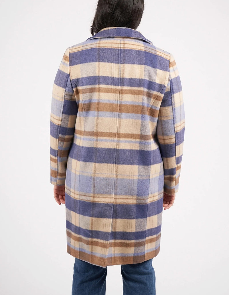 Cove Check Coat Jacket Elm 