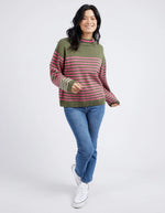 Penny Stripe Knit - Clover Jacket Elm 