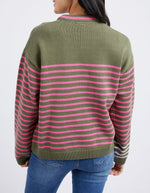 Penny Stripe Knit - Clover Jacket Elm 