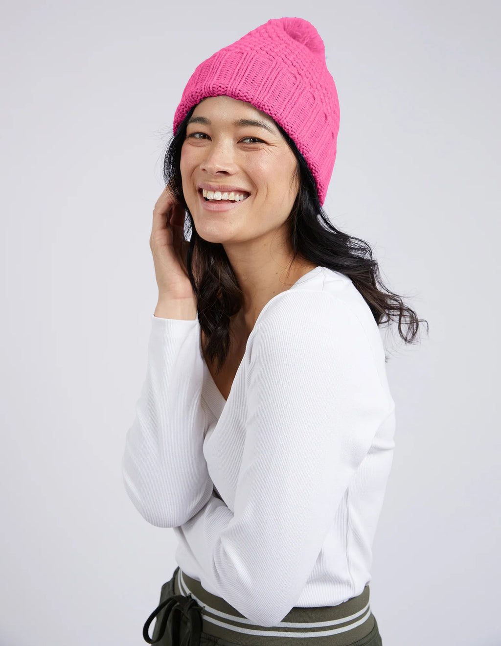 Berry Beanie Shocking Pink Beanie Elm 