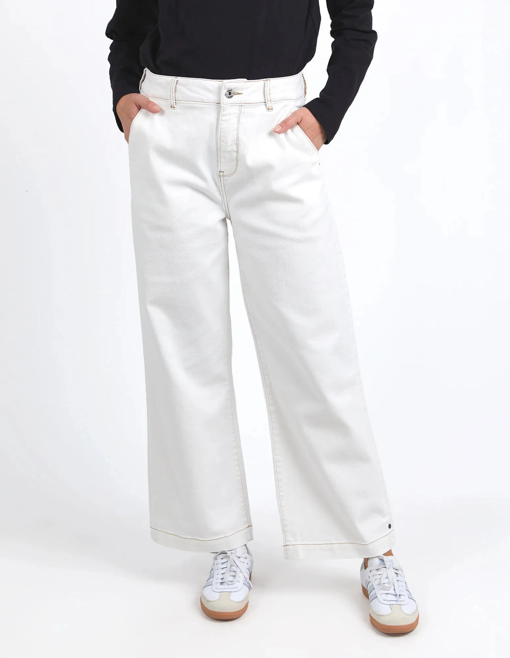 Izzy Wide Leg Jean Pants Elm 