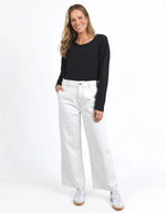 Izzy Wide Leg Jean Pants Elm 