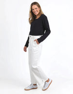 Izzy Wide Leg Jean Pants Elm 