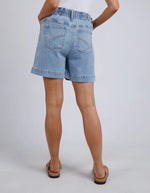 Atlas Denim Short Mid Blue Wash Short Elm 